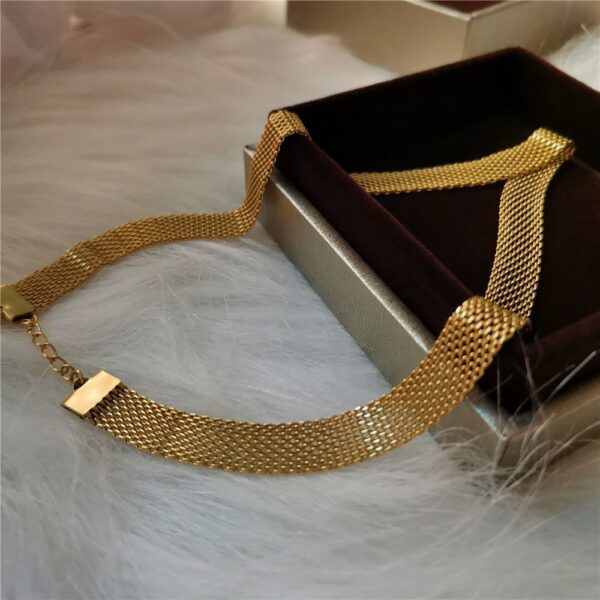 Flat Link Chain Necklace - Image 2