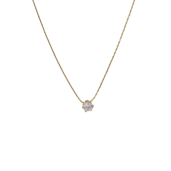 Minimal Solitaire Necklace - Image 5