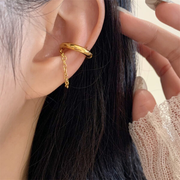 Drape Hoop Earring