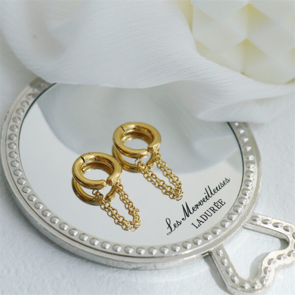 Drape Hoop Earring - Image 5