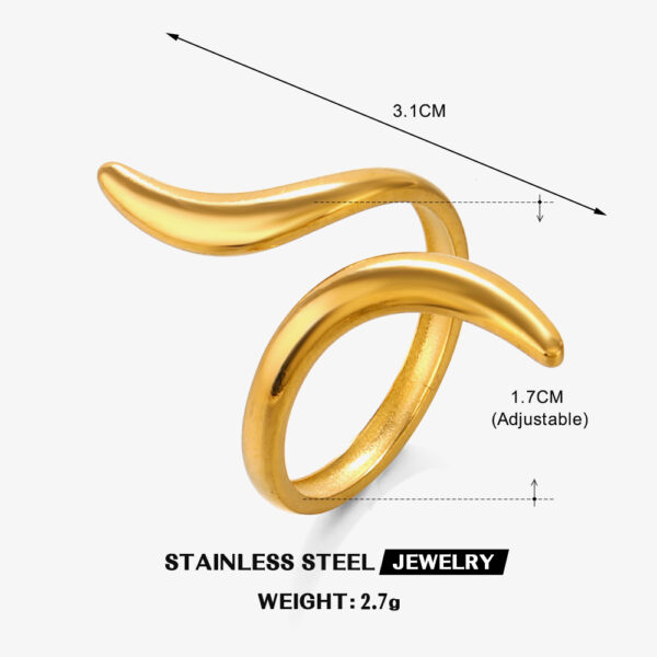Lunar Curve Ring - Image 6
