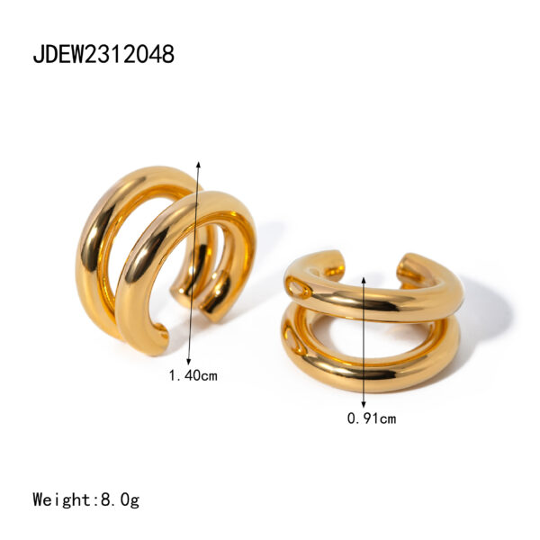 Triple Harmony Hoops cuff - Image 6