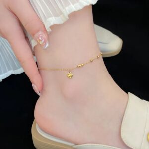 Golden Grace Charm Anklet
