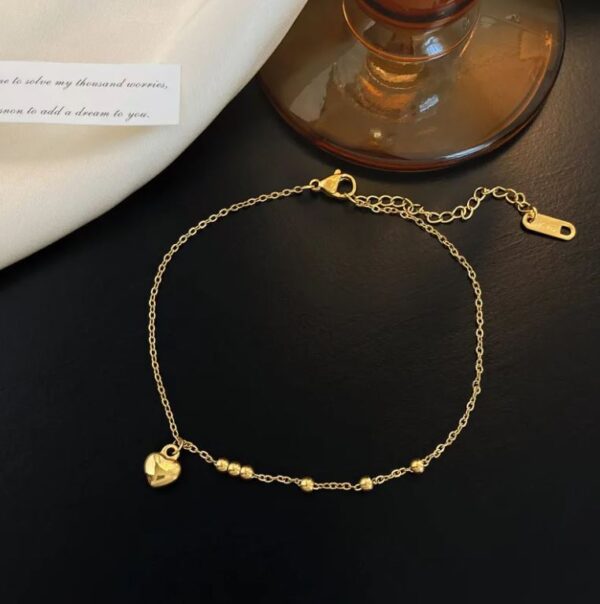 Golden Grace Charm Anklet - Image 6