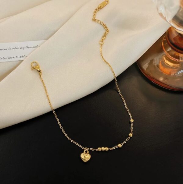 Golden Grace Charm Anklet - Image 3