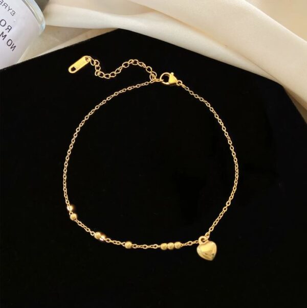 Golden Grace Charm Anklet - Image 4