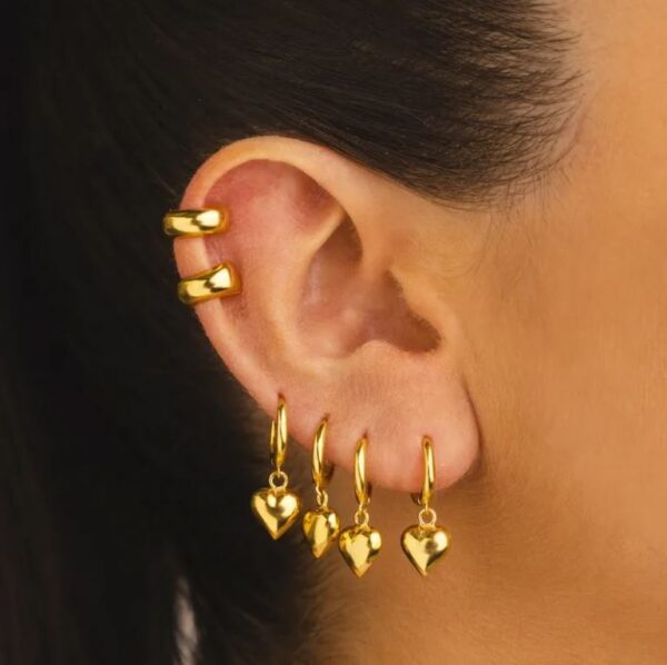 Golden Hearts Harmony Earring