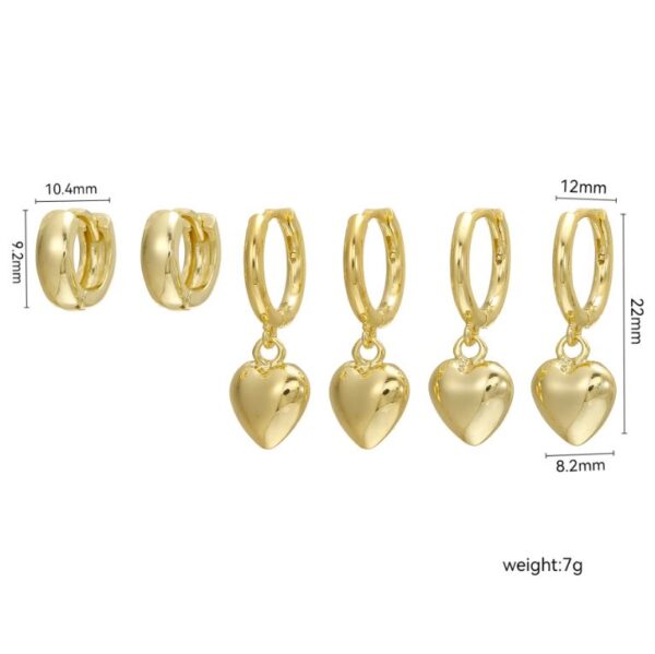 Golden Hearts Harmony Earring - Image 6