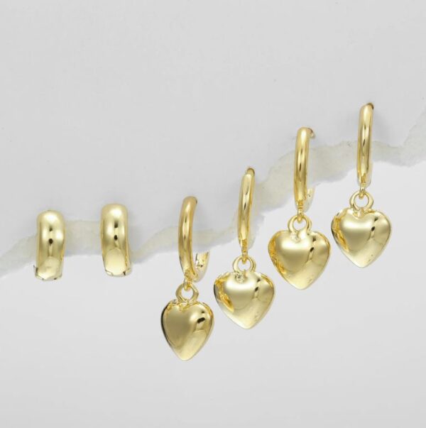 Golden Hearts Harmony Earring - Image 4